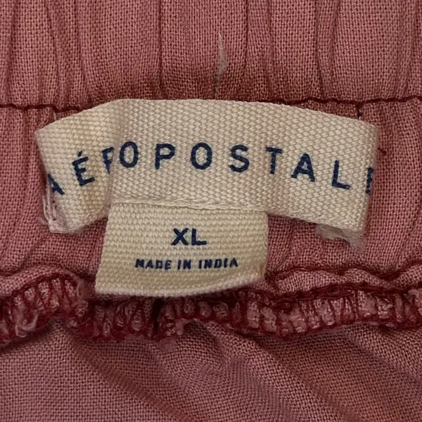 Aeropostale Womens Mini Skirt Mauve Ruffle Hem Flowy Boho‎ Summer XL - Image 6