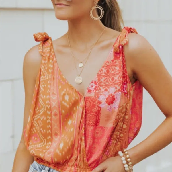 NWOT Free People Tied To You Tank in Lemonade Combo Sz S - Image 5