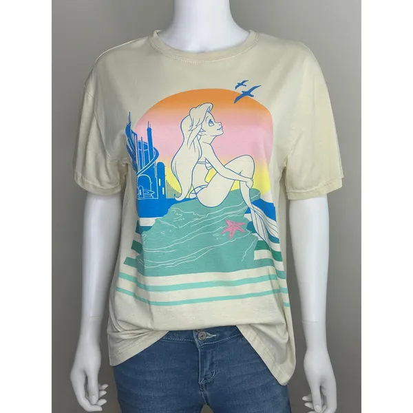 Disney Princess Little Mermaid Boyfriend‎ Tee Loose Fit Women Small NWOT - Image 4