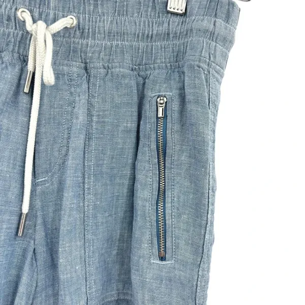 Athleta Cabo Linen‎ Wide Leg Pant Chambray Blue Size 0 - Image 8