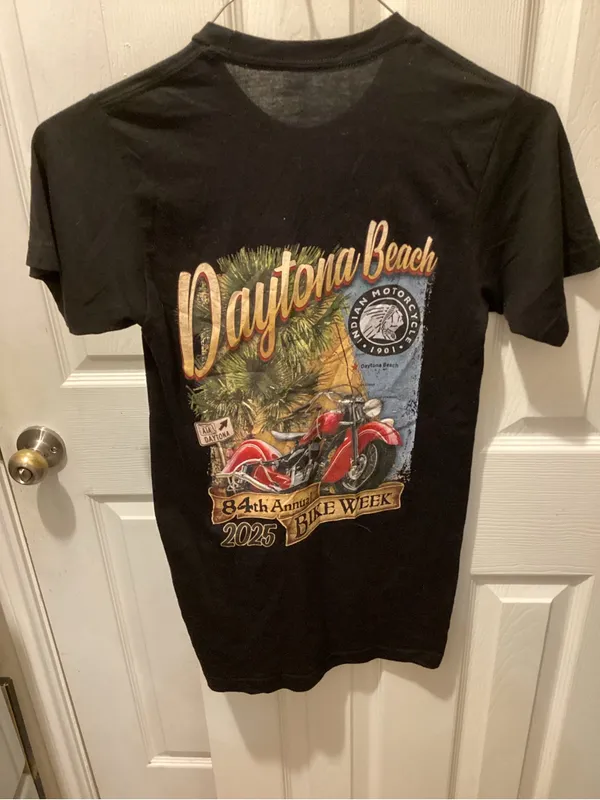Indian Motorcycle Daytona Beach Short Sleeve Tee - Black - Image 3