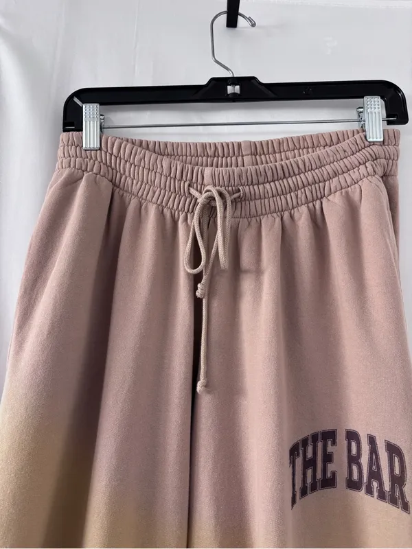 THE BAR Sweatpants Women’s Size M Brown Joggers 100% Cotton Made in USA - Image 8