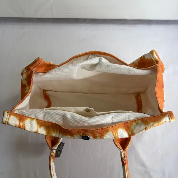 Vince Camuto Orla Tote Bag Rusty Orange Multi Tie Dye Canvas VC-ORLA-TO NEW - Image 10