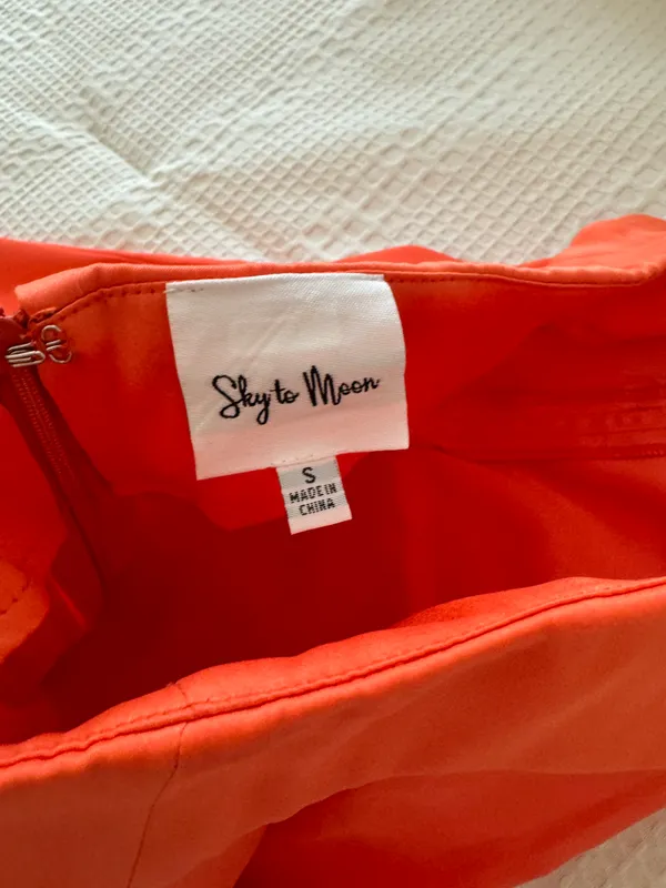 Rock n rags Orange Mini Dress - Image 4