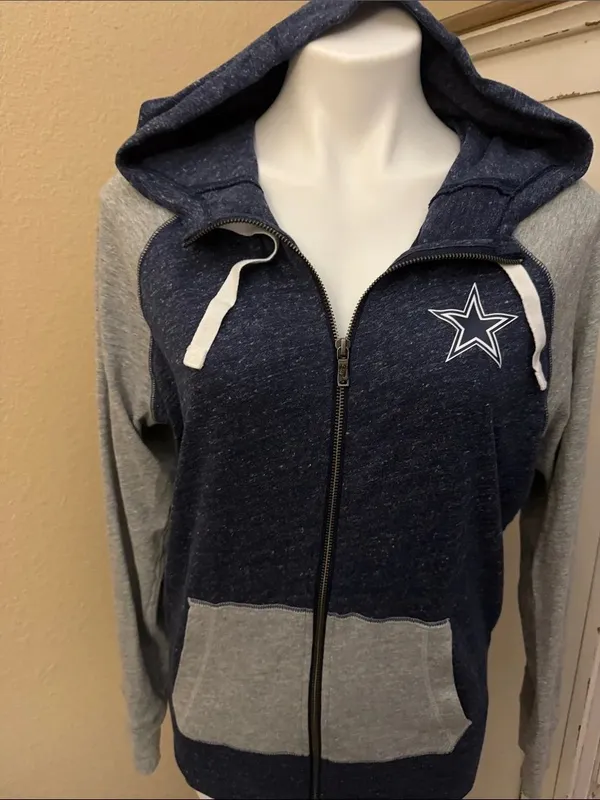 Nike Navy Hooded NFL Full Zipper Jacket - Image 2