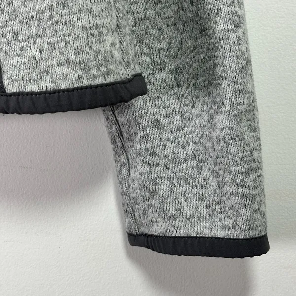 Lululemon‎ Its Fleecing Cold Zip Up Jacket Heathered White Dark Carbon Size 6 - Image 7