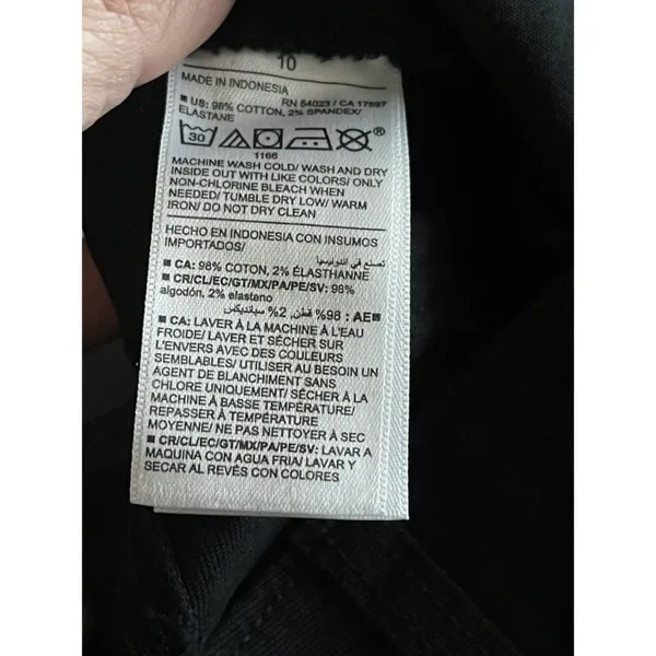 Old Navy Black Pants Women’s High Rise Wide Leg Sz 10 - Image 9