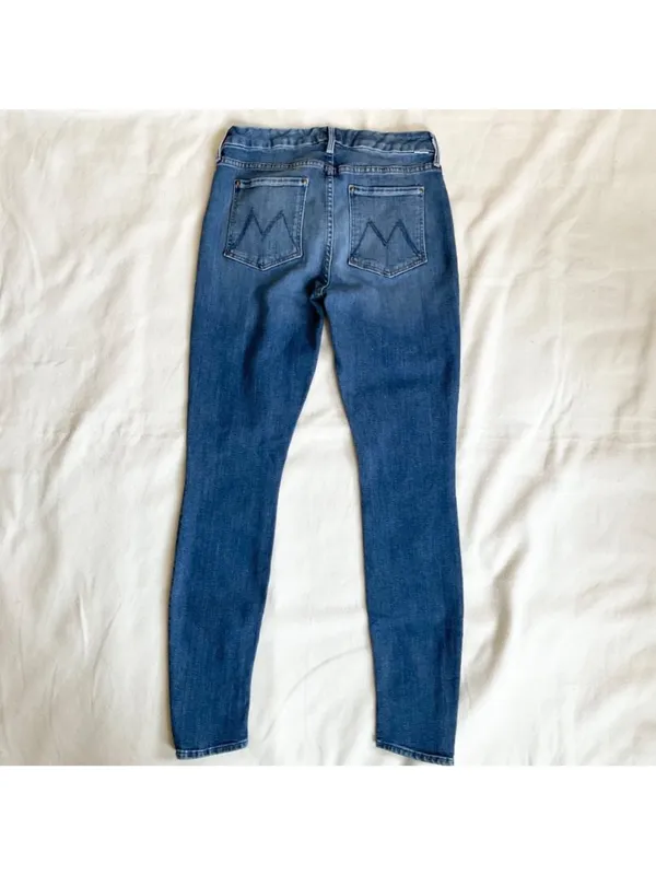 MOTHER The Looker Patch XYZ High-Rise Skinny Jeans Size27 waist27 - Image 9