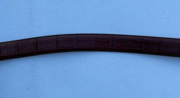 Brighton ONYX Belt Brown Leather Faux Gator Size 42 - Image 4
