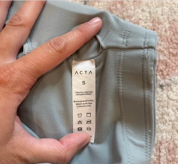 ACTA crop bra Grey Long sleeve top - Image 2