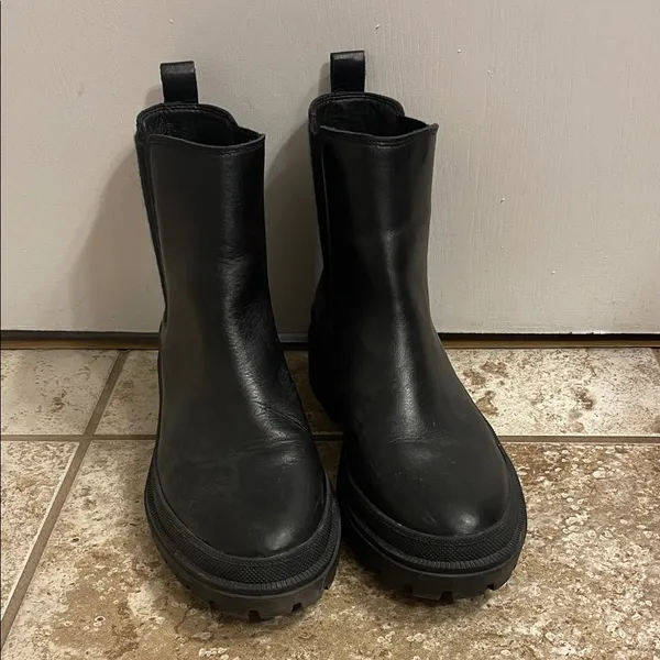 Lucky Brand Black Chunky Sole Boots - Image 2