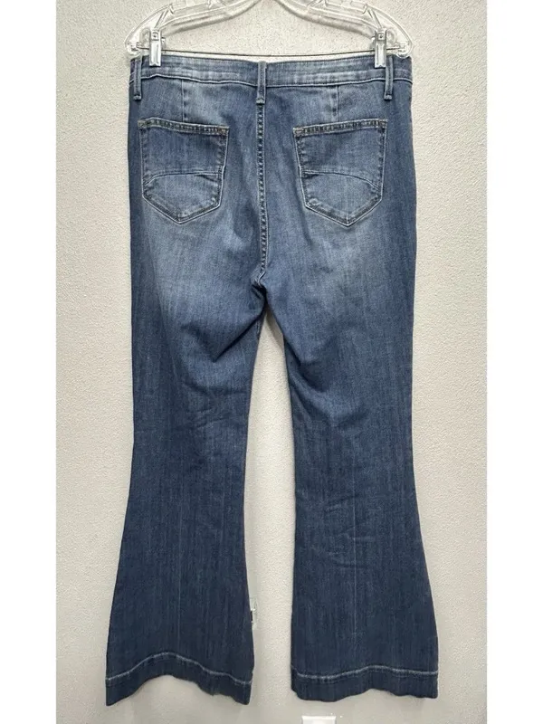Driftwood Farrah Jeans Women’s Size 32 Flared (34x32) Wide Leg Western Cowgirl - Image 2