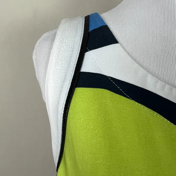 Dolcezza Dress Womens Medium Colorful Shift 60s 70s Sleeveless Pocket Mod Mini M - Image 6