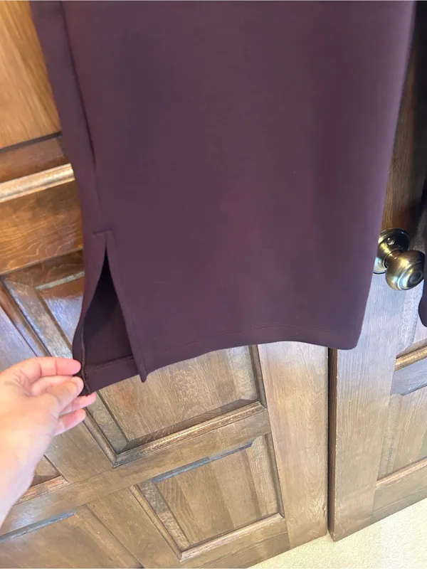 SPANX AirEssentials Zero Waistband Wide Leg Pants XS Truffle Brown 21722R Lounge - Image 3