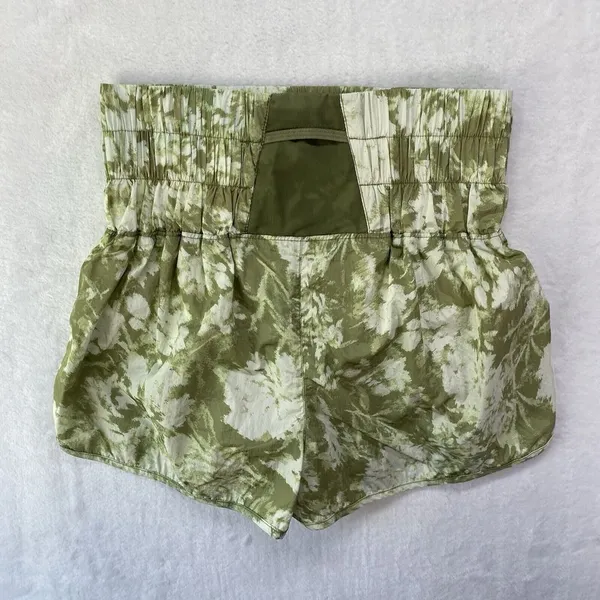 Free People Movement Sz M The Way Home Running Short Sage Tie Dye‎ Green-flawed - Image 10