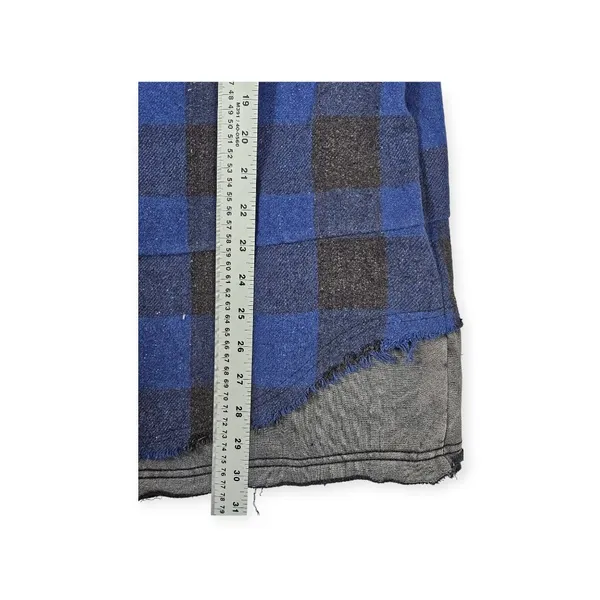 NWT Oli & Hali Oversized Plaid Hooded Button Down Shacket S Blue Gray Shirt Jack - Image 6