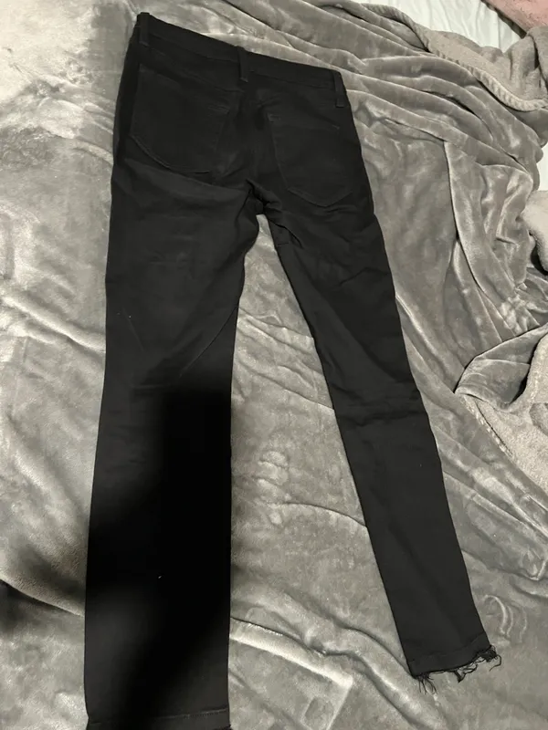 Ripped Black Denim Jeans - Image 4