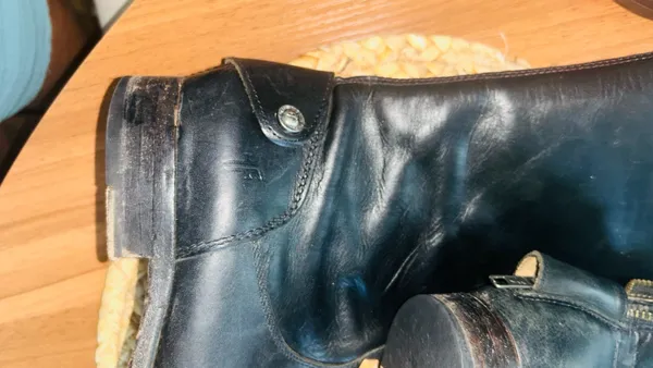 Frye Leather Boots Black Riding Melissa Button - Image 11