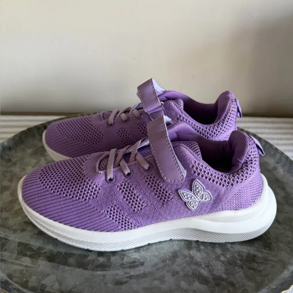 Women's Light Purple and White No Tie Shoe Size 38 aka 8 #260765 - Image 3
