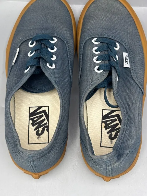 Vans Off The Wall Sneakers Unisex 4W/5.5M Navy Blue Gum Sole Casual 721356 - Image 5