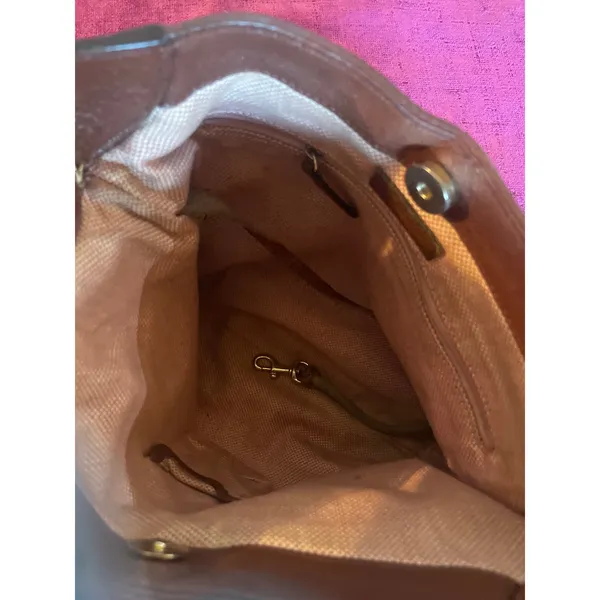 DOONEY & BOURKE Frederica Bag Pebbled Leather Tan Purse Shoulder / Crossbody - Image 8