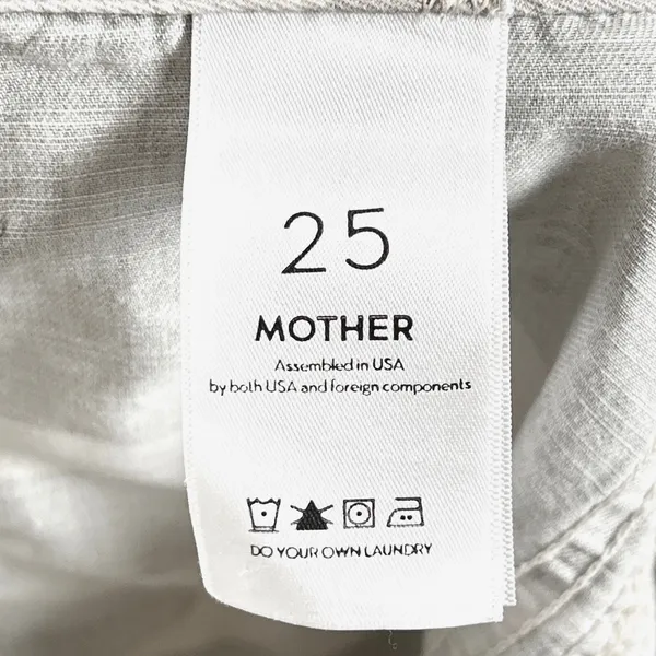 Mother The Shaker Chop Crop Fray Pants Womens 25 Camo Stripe Desert Print - Image 6