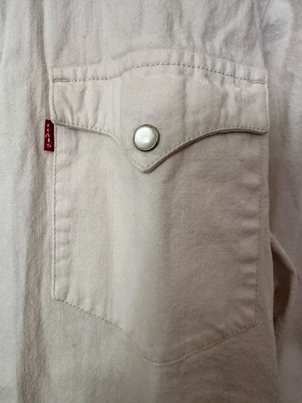 Levi's Jean button-up. Western, cowboy, country, barn utility - Image 3