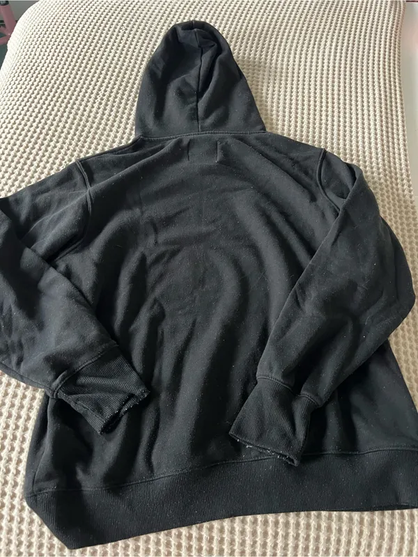 refuge Black Oversized Hoodie - Image 2