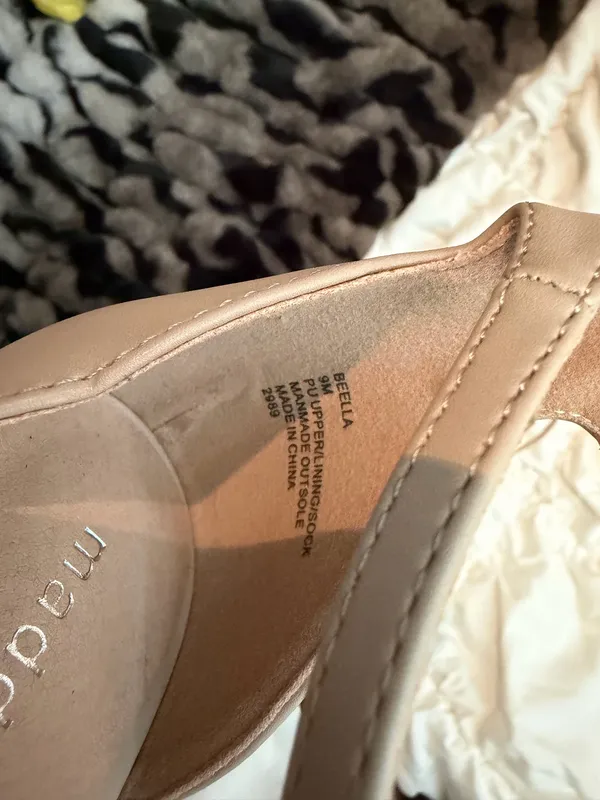 Madden Girl Blush-Tan Ankle Strap Heels - Image 6