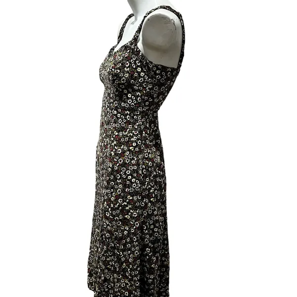 Zara black floral dress - Image 3