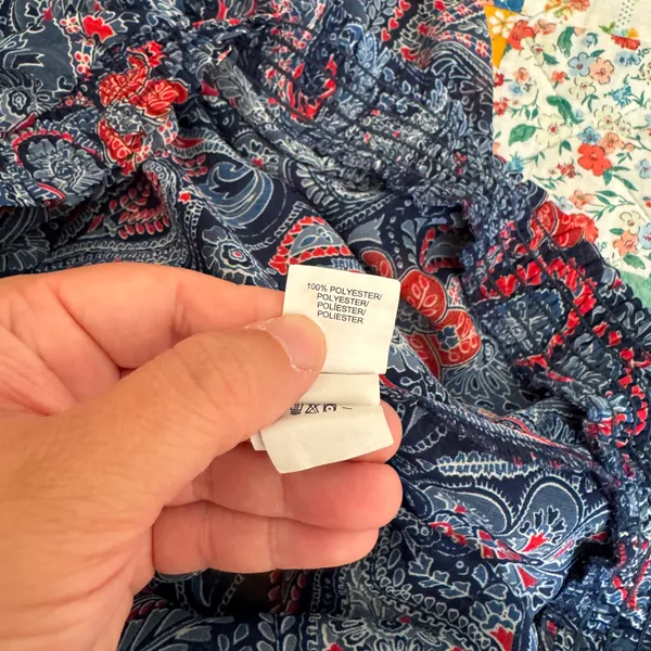 Large Blue Paisley Top - Image 6