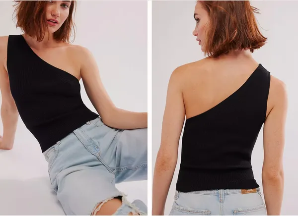 NWOT Free People Intimately Free People Good Taste Tank in Black Women's sz. S - Image 2