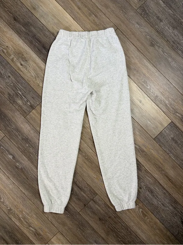 Hollister Light Heather Grey Fleece Joggers - Image 5