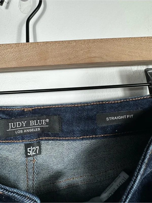 Judy Blue High Waist‎ Rigid Magic Heavy Destroy Straight Jeans Women’s 5/27 - Image 10