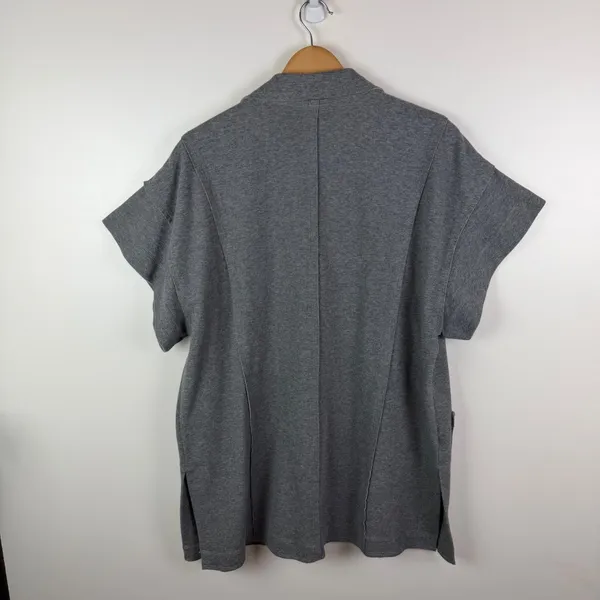Daily Practice Anthropologie Heather Elbert Blazer Large Gray Streetwear Neutral - Image 6