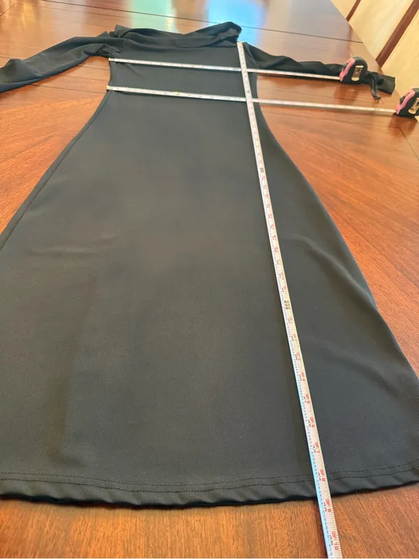 Black Off Shoulder Long Sleeve Bodycon Sheath Maxi Dress - Image 7