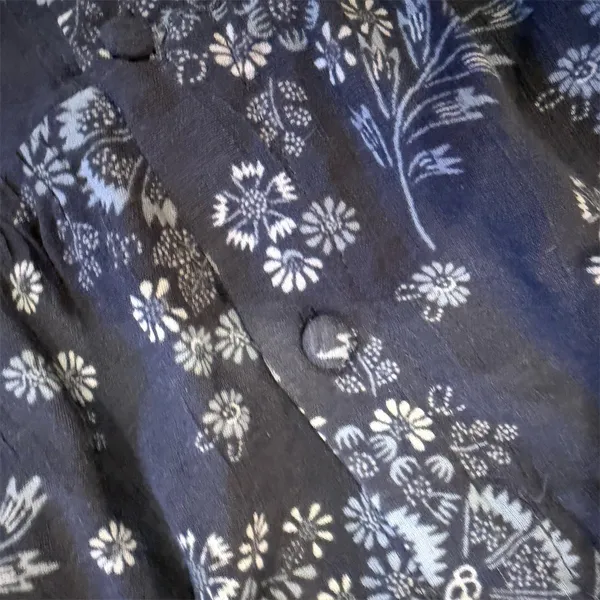 Madewell Womens NWT Blue Floral Midi Sundress Spaghetti Straps Button size 2 - Image 7