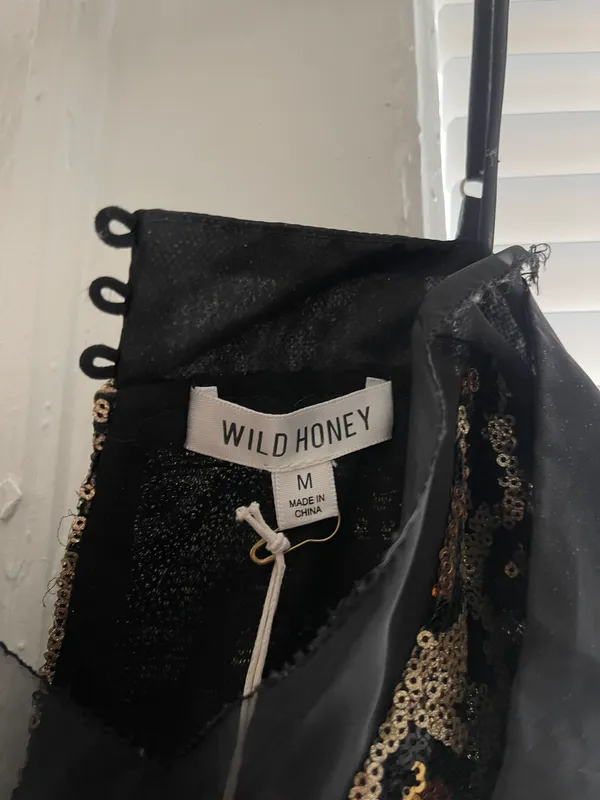 Wild Honey Sequin Leopard Mini Dress - Image 4