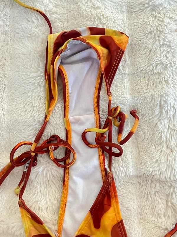 Bikini Set Orange - Image 2