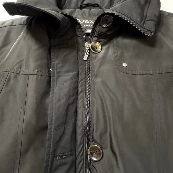 Forecaster of Boston Black Coat Womens Small Zip Up Button Adjustable‎ Jacket - Image 4