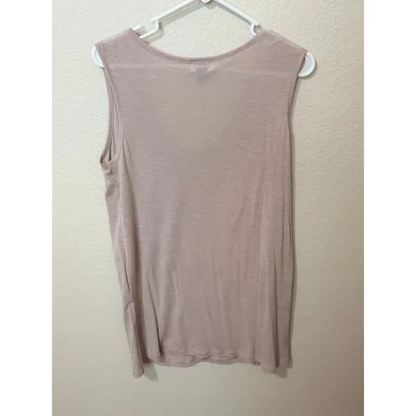 Old Navy Taupe V-Neck Tank Tunic Lightweight Size Medium - Image 3