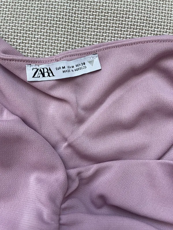 Zara Gathered Mini Dress - Image 2