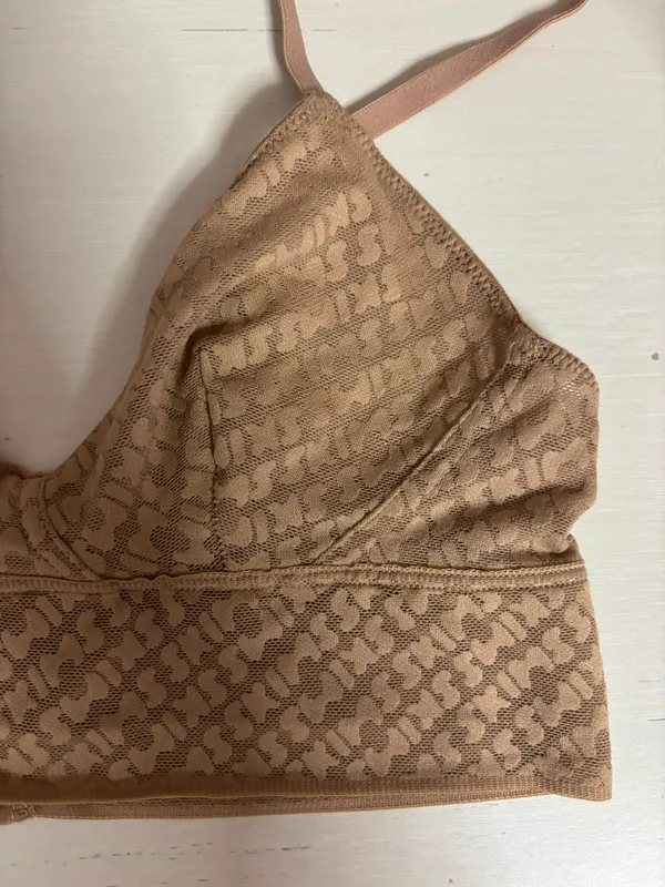 Nwot Logo Mesh Triangle Bralette - Xs - Image 3