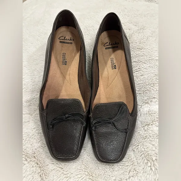 Clarks COLLECTION Shoes Soft Cushion Brown Slip-On Womens Size 9.5M - Image 2
