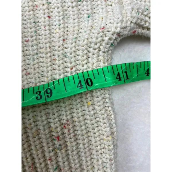 ANDRÉE BY UNIT Speckled V Neck Cotton Sweater Knit‎ Top Plus Size 2X - Image 5