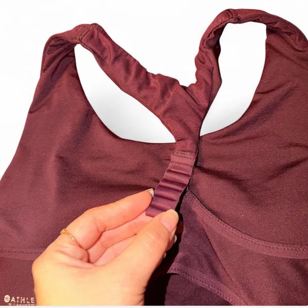Athleta Sports Bra color Burgundy - Image 6