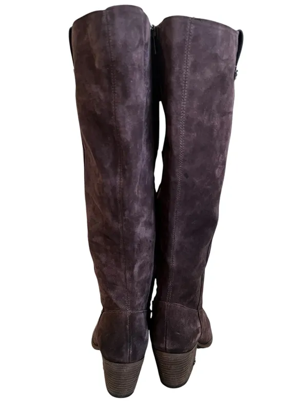 Sam Edelman Woods Cafe Noir Suede Knee-High Boots Size 8M NWOB Sold Out - Image 9