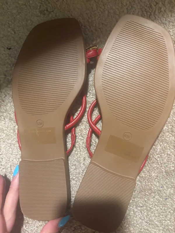 Steve Madden red strappy sandals - Image 2