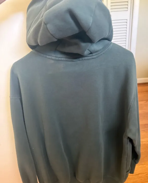 Nike Women's Dark Green Swoosh Pullover Hoodie - Image 7