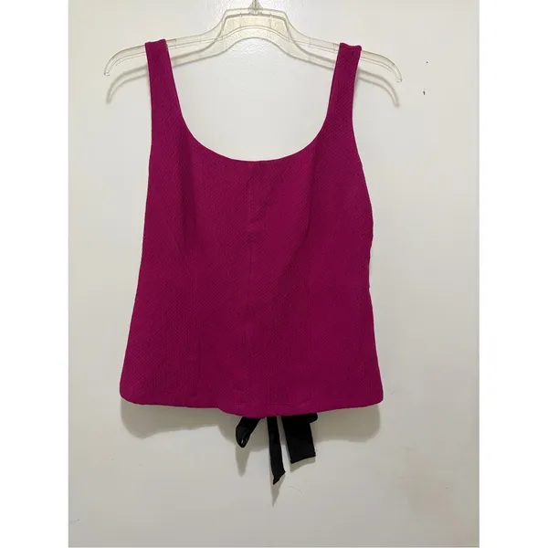 Maeve by Anthropologie Tie-Back Tank Top Pink 1X NWT - Image 4